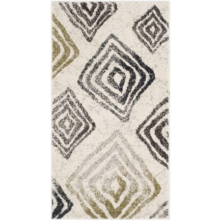Safavieh Porcello Power Loomed Accent Rug- Ivory - Brown- 2 X 3 Ft. 7 In. PRL4820F-2
